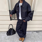 Selvage Zipper Pocket Jean Jacket