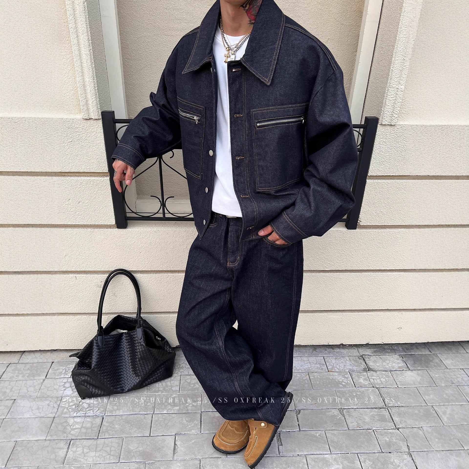 Selvage Zipper Pocket Jean Jacket