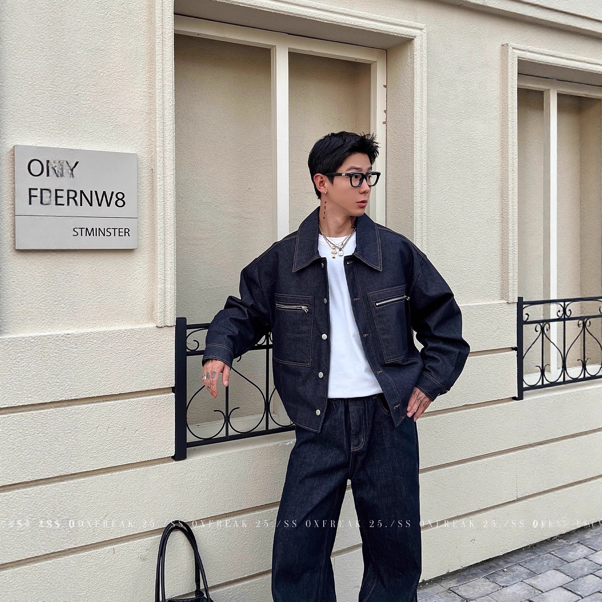Selvage Zipper Pocket Jean Jacket