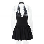 Hollow Out Strap Vest Mini Skirt Set Sexy Two Piece Bodycon Outfit
