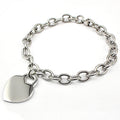 Stainless Steel Heart Charm Bracelet 18k Gold Plated