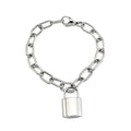 Stainless Steel Link Chain Bracelet Silver Plated Waterproof