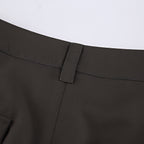 Solid Drawstring Cargo Pants Y2K Loose Streetwear Joggers Wide Leg Sweatpants