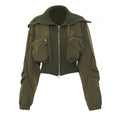 Patchwork Jacket Coat Fall Winter Streetwear