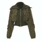 Patchwork Jacket Coat Fall Winter Streetwear