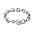 Stainless Steel Thick Link Chain Bracelet Gold