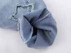 Distressed Star Patch Baggy Jeans
