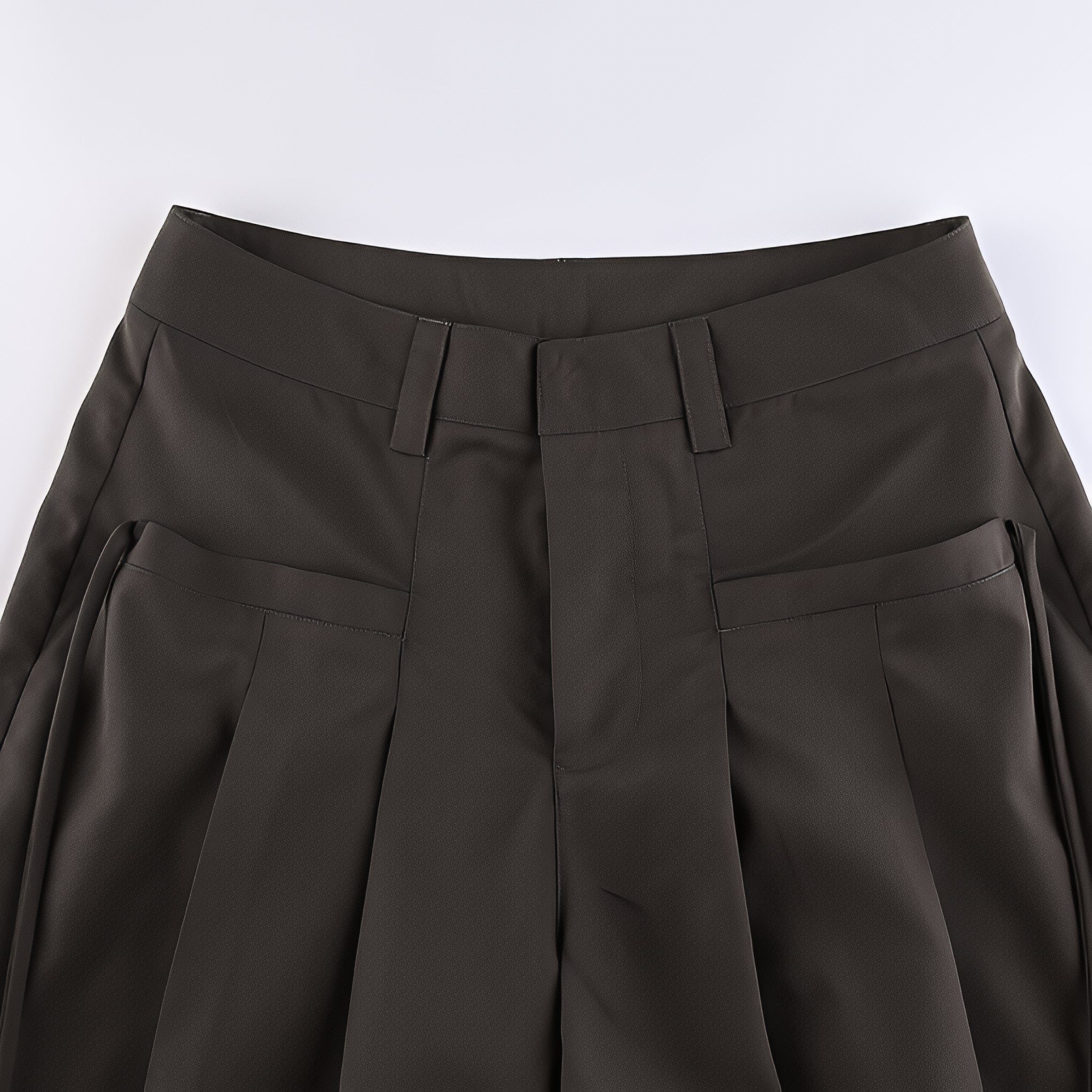 Solid Drawstring Cargo Pants Y2K Loose Streetwear Joggers Wide Leg Sweatpants