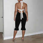 Halter Bodycon Backless Midi Jumpsuit Skinny Fit