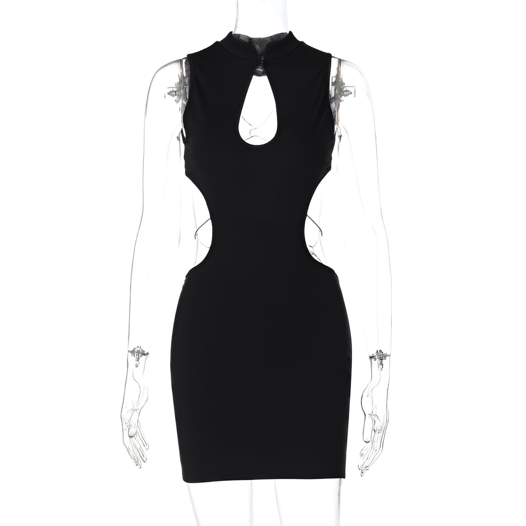 Backless Bodycon Mini Dress Sexy Hollow-Out Cutout Streetwear