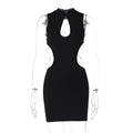 Backless Bodycon Mini Dress Sexy Hollow-Out Cutout Streetwear