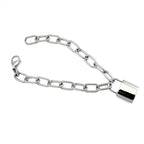 Stainless Steel Link Chain Bracelet Silver Plated Waterproof