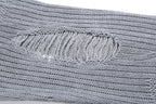 Ripped Knit Flare Pants Streetwear Fall Winter