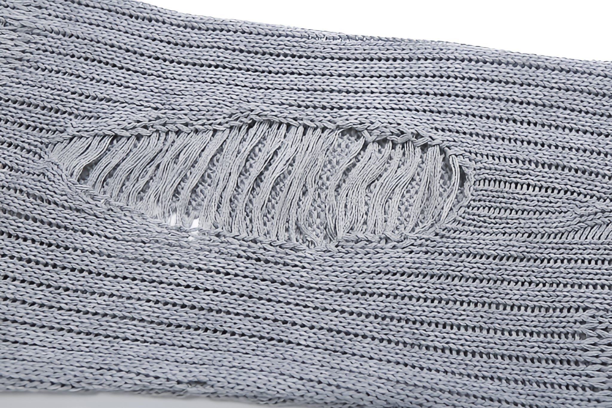 Ripped Knit Flare Pants Streetwear Fall Winter