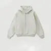 Blank Classic Men Hoodies 345 GSM Thick Fleece Unisex Hip Hop Oversized High Funnel Neck Hoody Zip up Hoodies