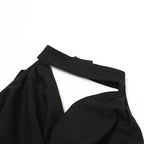 Solid Color Halter Vest Casual Slim Fit Top