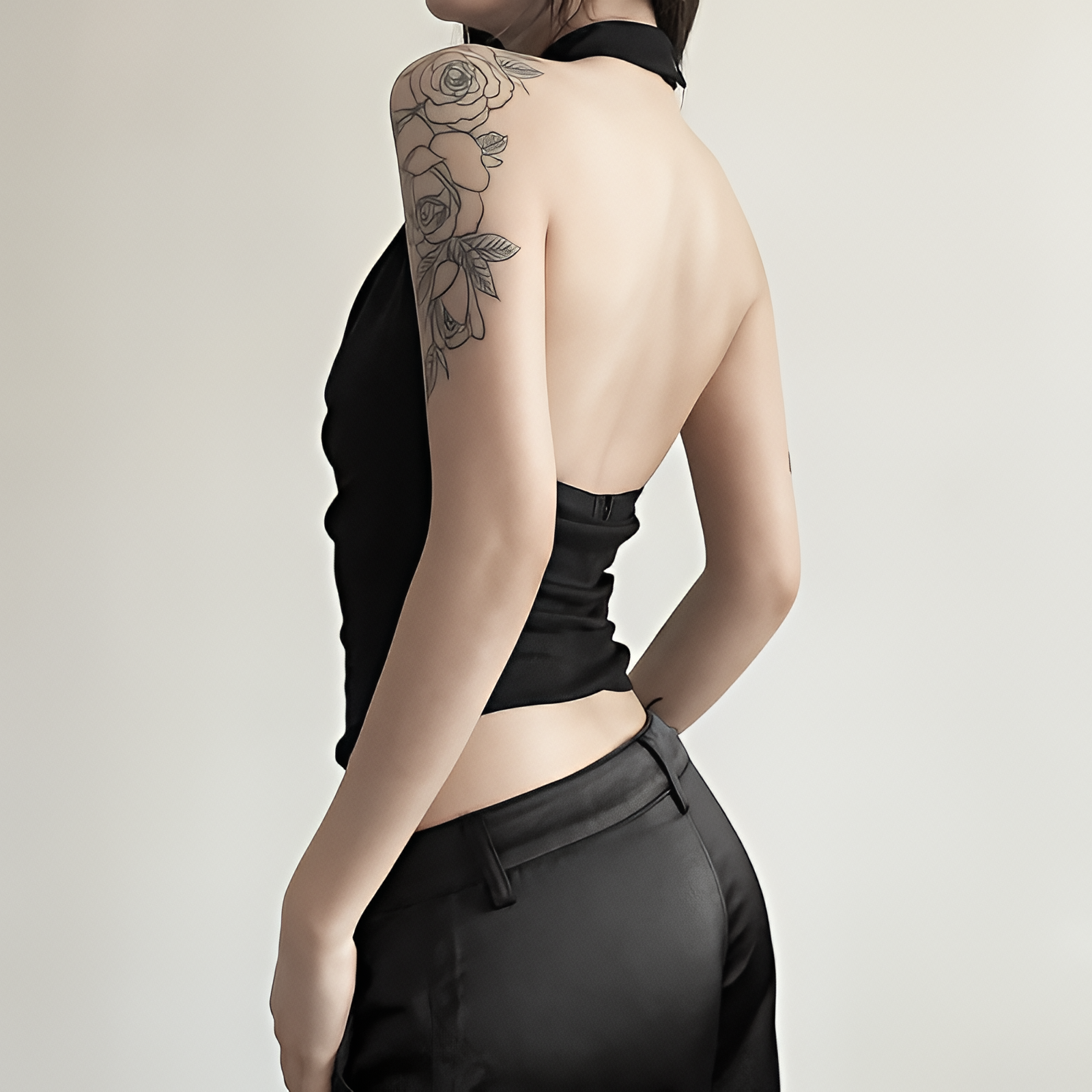 Solid Color Halter Vest Casual Slim Fit Top