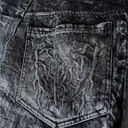 Unisex Y2K Baggy Jeans Gothic Spider Embroidery Streetwear Denim