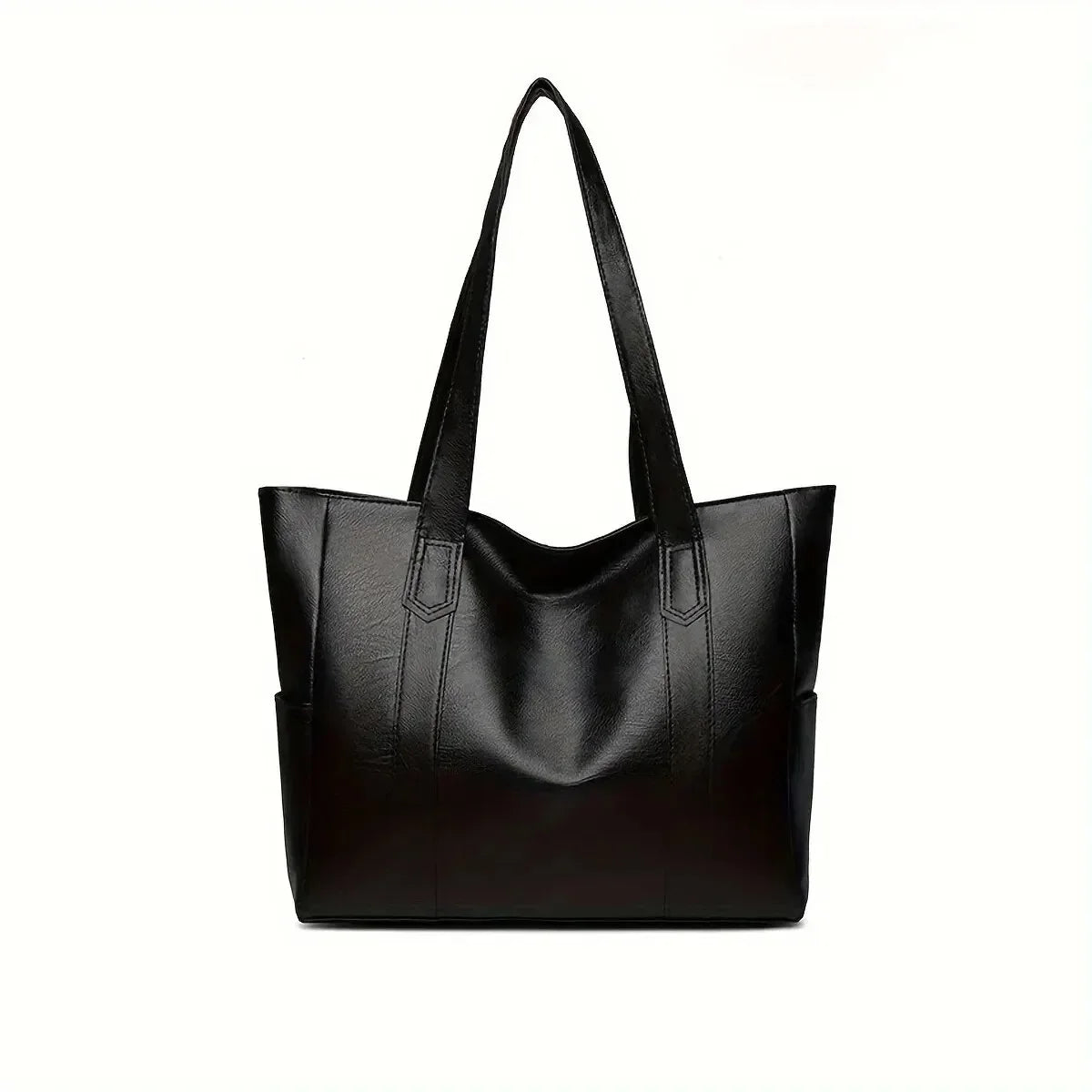 Sac à main vintage grande capacité pour femme, sac à bandoulière vintage uni, sac à main décontracté pour femme