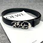 Unisex Y2K Punk PU Leather Belt Black Hollow Fashion Waist Belt Plus Size
